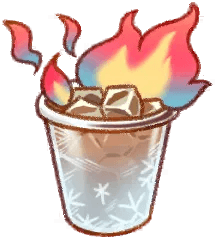 뜨거운 냉동 아메리카노